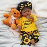 Sunflower Outfit Set for 17-22 Inch Reborn Dolls