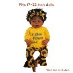 Sunflower Outfit Set for 17-22 Inch Reborn Dolls