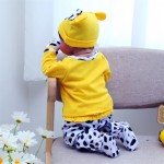 Super Cute Yellow Cow 5-Piece Outfit Set