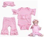 Cute 3-Piece Outfit Set for Reborn Dolls
