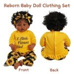 Sunflower Outfit Set for 17-22 Inch Reborn Dolls