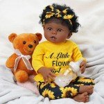 Sunflower Outfit Set for 17-22 Inch Reborn Dolls