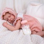 20-Inch Pink Outfit with Lace Headband for Reborn Dolls
