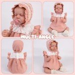 20-Inch Pink Outfit with Lace Headband for Reborn Dolls