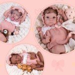 20-Inch Pink Outfit with Lace Headband for Reborn Dolls