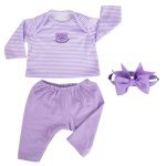 Purple Outfit for 20-Inch Reborn Baby Dolls