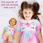 Matching Unicorn Pajamas for Girls and Dolls
