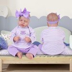 Purple Outfit for 20-Inch Reborn Baby Dolls