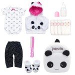 11-Piece Panda Outfit Set for Reborn Dolls