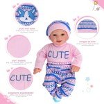 Adorable Reborn Doll Clothes Set – Cat Pattern