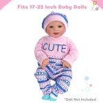 Adorable Reborn Doll Clothes Set – Cat Pattern