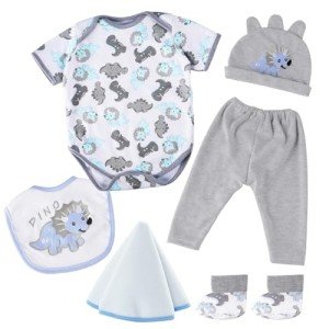 6-Piece Dinosaur Clothes Set for Reborn Dolls