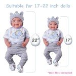 6-Piece Dinosaur Clothes Set for Reborn Dolls
