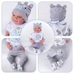 6-Piece Dinosaur Clothes Set for Reborn Dolls