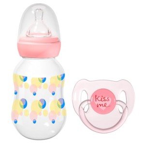 Aori Reborn Doll Accessories: Pink Pacifier & Bottle