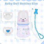 Baby Doll Feeding Set with Bottles and Bibs