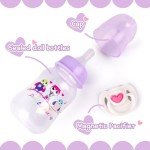 Reborn Baby Doll Bottle and Pacifier Set