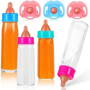 7-Piece Baby Doll Feeding Set with Bottles