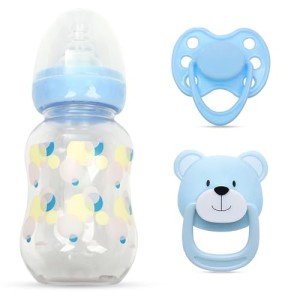 MYREBABY Blue Magnetic Pacifier Bottle Set