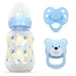 MYREBABY Blue Magnetic Pacifier Bottle Set