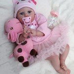 CHAREX 22-Inch Realistic Reborn Baby Doll with Giraffe