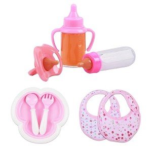 DCOLCO Feeding Set: Bottle, Pacifier, Bibs & More