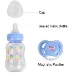 Milidool Blue Feeding Bottle and Pacifier Set
