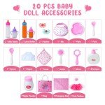 20-Pack Doll Accessories Set for 18-Inch Dolls
