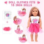 20-Pack Doll Accessories Set for 18-Inch Dolls