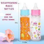 Magical Baby Doll Bottles with Pacifier Set
