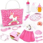 Baby Doll Feeding Set with Diaper Bag