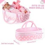 8-Piece Reborn Baby Doll Clothes Set with Bassinet