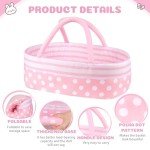 8-Piece Reborn Baby Doll Clothes Set with Bassinet