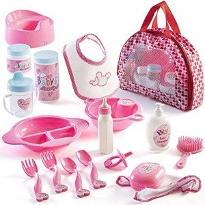 18-Piece Baby Doll Accessories Set with Case
