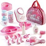 18-Piece Baby Doll Accessories Set with Case