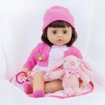 10 Pcs Baby Doll Clothes with Bassinet Set