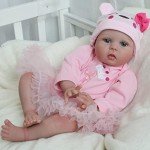 CHAREX 22-Inch Realistic Reborn Baby Doll with Giraffe