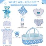 9-Piece Reborn Baby Doll Clothes & Accessories Set