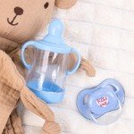 Blue Pacifier & Feeding Bottle Set for Reborn Dolls