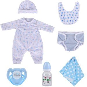 Reborn Doll Clothes Set with Accessories for 17-22 Inch Dolls