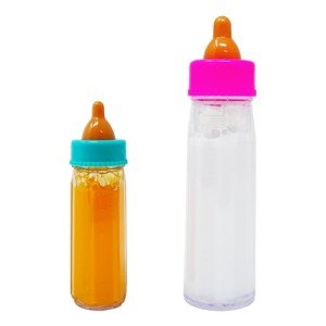 2 Pack Baby Doll Bottles with Disappearing Milk