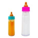 2 Pack Baby Doll Bottles with Disappearing Milk