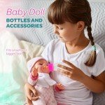 2 Pack Baby Doll Bottles with Disappearing Milk