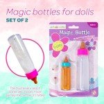 2 Pack Baby Doll Bottles with Disappearing Milk