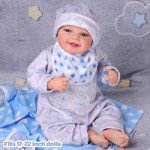 Reborn Doll Clothes Set with Accessories for 17-22 Inch Dolls