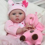 CHAREX 22-Inch Realistic Reborn Baby Doll with Giraffe