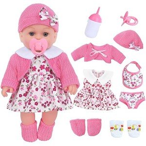 Reborn Baby Doll Playset with Clothes & Accessories