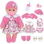 Reborn Baby Doll Playset with Clothes & Accessories