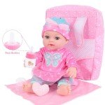 12 Inch Reborn Baby Doll with Clothes & Carrier