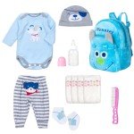 Blue Puppy Outfit Set for Reborn Dolls, 11 Pcs